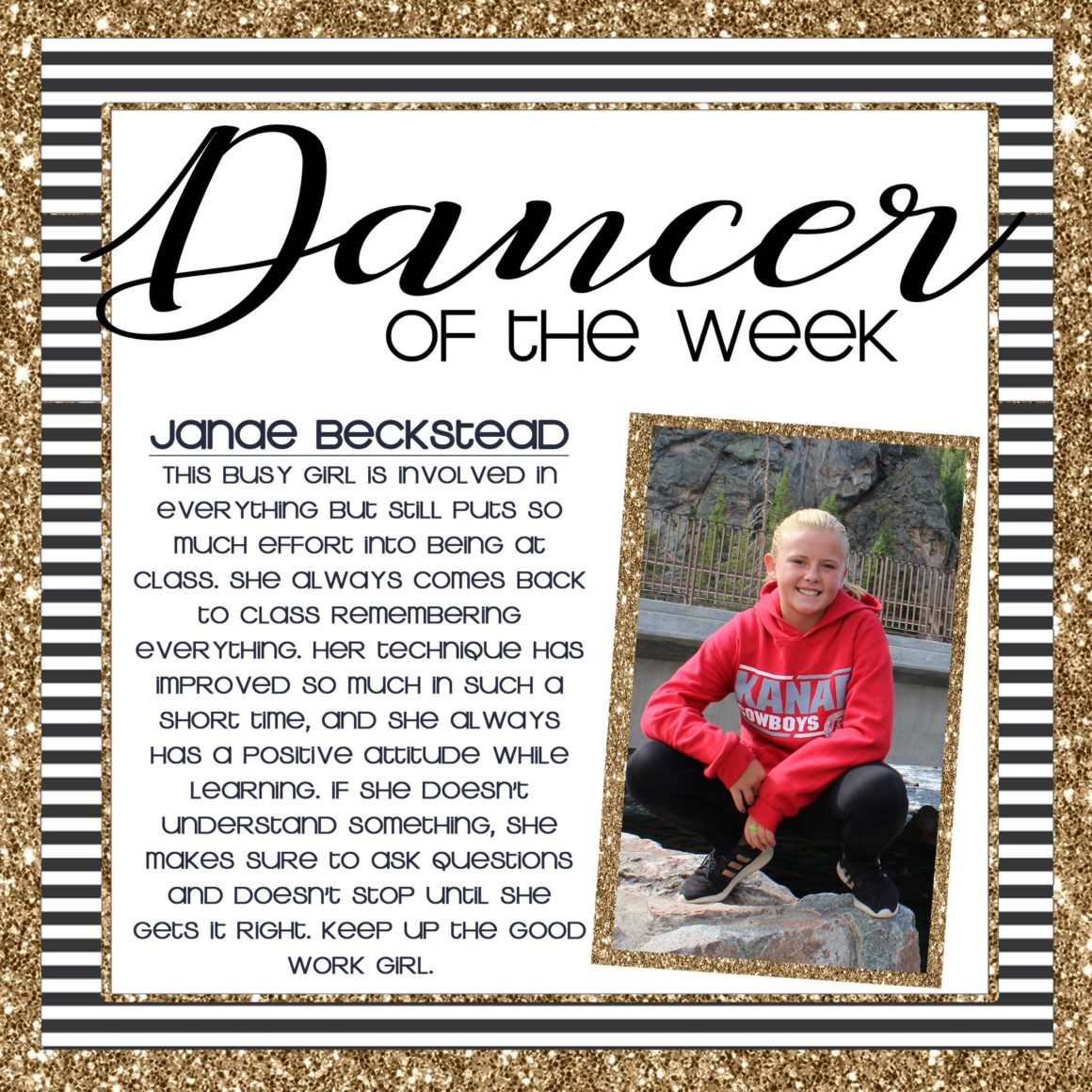 Dancer of the Week – Janae Beckstead