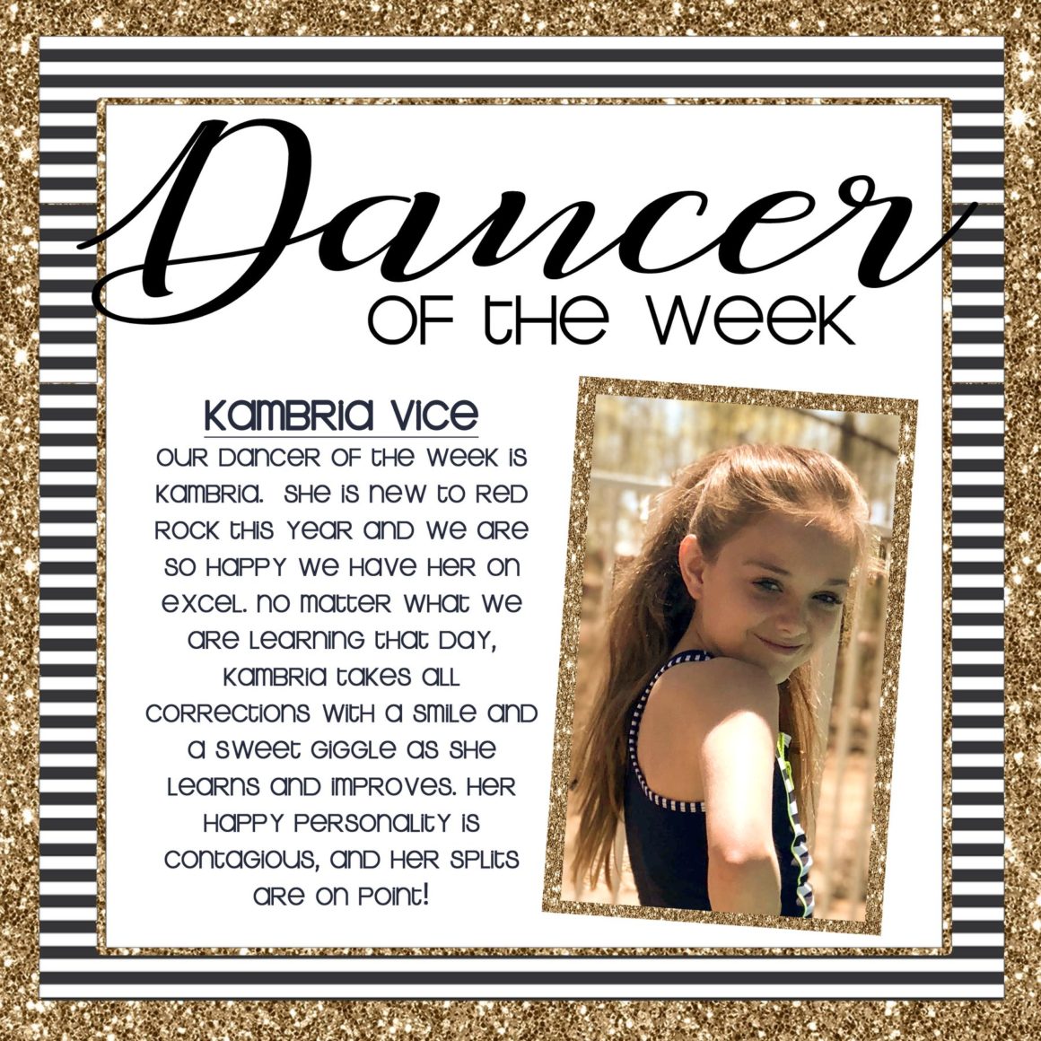 Dancer of the Week – Kambria Vice